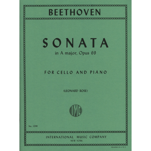 Sonata in A major, op. 69. Beethoven