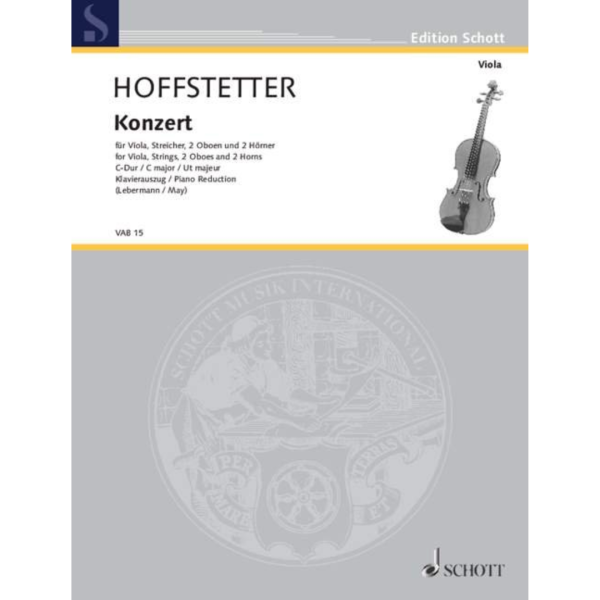 Konzert für Viola, Streicher, 2 Oboen, 2 Hörner. Hoffstetter
