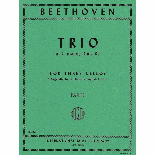 Trio in C Major, Op. 87 for Three Cellos. Beethoven